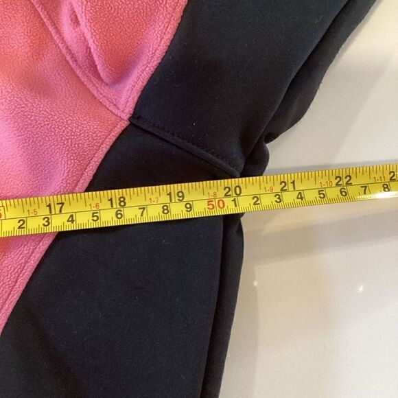 Mountain Hardware Windstopper Full Zip Jacket Sz 8 Pink Black Fleece Pockets Hik - Picture 8 of 11
